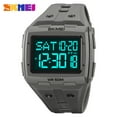 thumbnail image 2 of Square Mens Digital Watch Outdoor Sports Multi-Function Watch LED Waterproof Chronograph Electronic Watches, 2 of 6