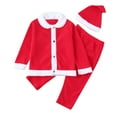 thumbnail image 4 of Youmylove Christmas Clothes Set Pajamas For Baby Girls Boys Christmas Santa Claus Xmas Toddler Kids Clothes Set Boys 2 Piece Outfit, 4 of 9