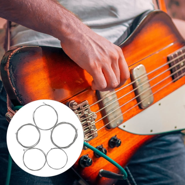 BRIGHTFUFU 5Pcs Alloy Strings for Instruments with Nickel Steel and PVD Coating for Durable Use