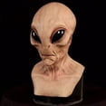 thumbnail image 5 of Máscara de alienígena, máscara de látex de cabeza completa, máscara de látex espeluznante realista, máscara de diablo malvado, novedad, disfraces de Halloween, accesorio aterrador de terror, 5 of 5