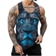 thumbnail image 1 of Mens Camisetas Algodón Impreso sin Mangas Chaleco Tanque, Cuello Redondo Casual para Al Aire Libre, Diario Y Primavera Verano Desgaste, 1 of 8