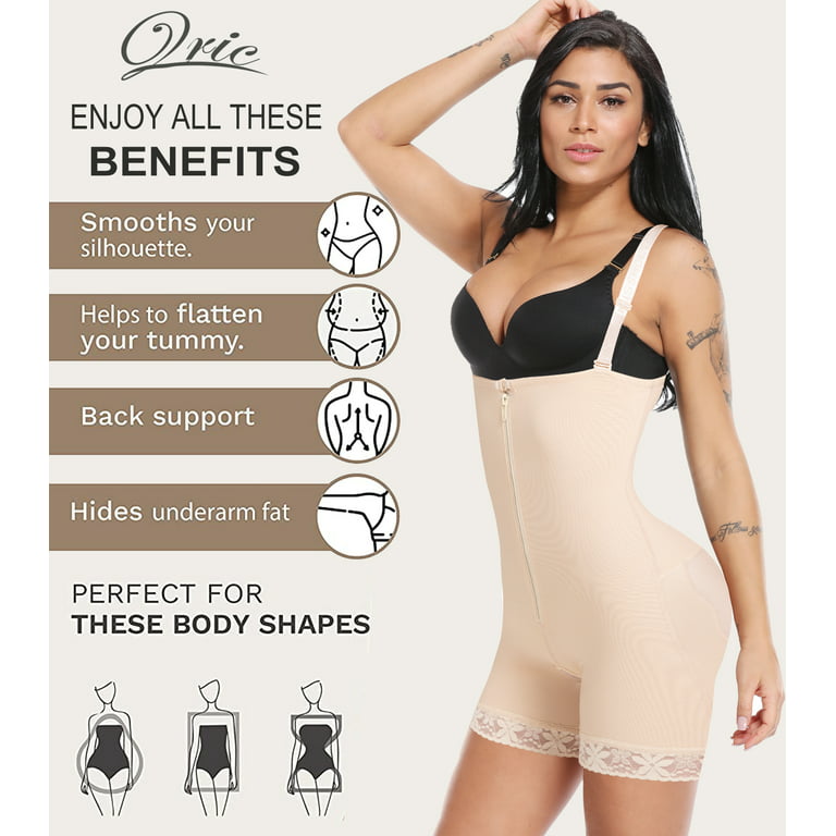 QRIC Fajas Colombianas Postparto BBL Stage 2 Post Surgical Compression  Garments for Women (S-3XL) 