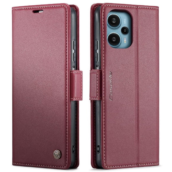 Funda tipo cartera Xiaomi POCO F5 5G con cierre magnético, RFID, tarjetero, soporte, carga inalámbrica