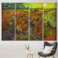 thumbnail image 4 of The Red Vineyard 1888, 3D Canvas, Large Canvas, Canvas Home Decor, Nature Landscape Wall Decor, Home Decor Printed, Home Decor Field View Canvas , Canvas Wall Decor - 3P-Gold Framed, 4 of 9