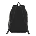 thumbnail image 4 of 17in Backpack With Pocket Adjustable Shoulder Strap Large Capacity Zipper Opening And Closing Double Pull Head Zipper For Work Travel Sports Lightslategray Geometric Lines_1, 4 of 8