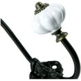 thumbnail image 4 of Dinheiro Juego de 2 percheros de pared vintage con perchas de metal de calabaza de cerámica, 4 of 8