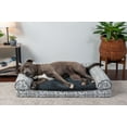 thumbnail image 6 of FurHaven Southwest Kilim Orthopedic Sofa Pet Bed for Dogs & Cats - Boulder Gray, Large, 6 of 13