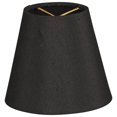 thumbnail image 2 of Royal Designs  Black Silk 6-inch Hardback Empire Chandelier Lamp Shades (Set of 6), 2 of 2
