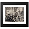 thumbnail image 2 of Rembrandt van Rijn 14x12 Black Modern Framed Museum Art Print Titled - Christ Driving the Moneychangers from the Temple (1635), 2 of 5