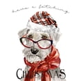 thumbnail image 2 of Finn, Livi 15x18 Black Ornate Wood Framed with Double Matting Museum Art Print Titled - Have A Fetching Christmas, 2 of 4