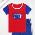 thumbnail image 6 of NOLDARES Toddler Baby Boy Summer Clothes Dinosaur Truck Print Crewneck Short Sleeve Tee Elastic Waist Cargo Shorts 2pcs Outfits(Red,2-3 Y), 6 of 6