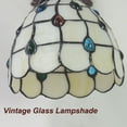 thumbnail image 5 of FSLiving Remote Control Wall Lamp Tiffany Wall Sconce W/ Stained Glass Shade Stepless Dimming and Corlor Changing Lighting Fixture for Gallery Passage Hallway - 1 Pack, 5 of 9