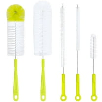 ACDANC 5 Pcs Baby Bottle Bristle Cleaning Brushes Set Long Handle Multi-Functional Bottle Cup Brush Kitchen Tools