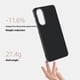 thumbnail image 4 of ABEEL For Samsung Galaxy S25 Edge Case Compatible with MagSafe Carbon Fiber Texture Back Cover - Bla, 4 of 5