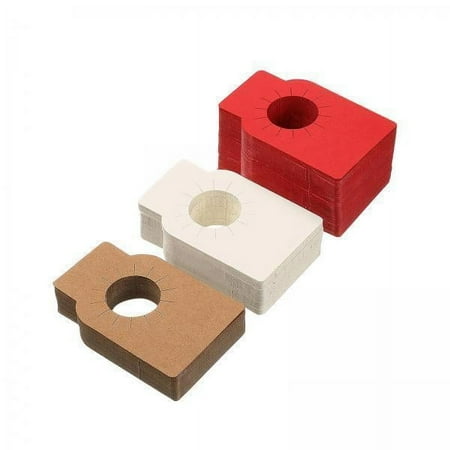 

yotijay 3x Bottle Tags Home Accessories Portable Decorative Rack Hanging Tags Red