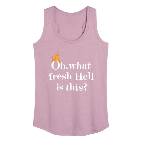 Instant Message - Fire Fresh Hell - Women's Racerback Tank Top