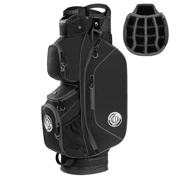 Sturdum 15-Way Golf Cart Bag, Lightweight Golf Bag for Men & Women with Full-Length Dividers, Dedicated Putter Well & Rain Cover