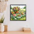 thumbnail image 4 of Pintura de diamante 5D DIY taladro redondo completo flor fruta decoración arte artesanía 30x30cm, 4 of 9