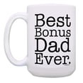thumbnail image 2 of ThisWear Stepdad Best Step Dad Ever Best Stepdad Set 2 Pack 15oz Coffee Mugs, 2 of 4