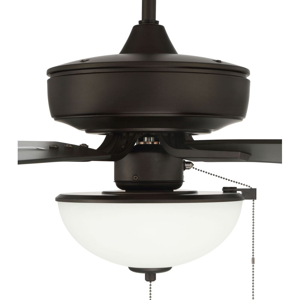 OP211ESP5 Craftmade Lighting Outdoor Pro Plus - 5 Blade Ceiling Fan with Light Kit-20.72 Inches Tall and 52 Inches Wide-Espresso Finish
