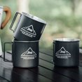 thumbnail image 1 of 300ML Coffee Mug Foldable Handle Top Opening  Mouth Heat-proof Cold Resistant Rust-proof Drinking Cup Outdoor Supply, 1 of 8