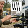 thumbnail image 3 of 4 Pin Trailer Plug Cover - Flat Dust-Proof Replacement Parts | 4 Pieces Vehicle Side Plug Dust Cover | for Truck RV Pickup Trip Inspection Roadside Travel Wiring Installation Garage.,Black, 3 of 10
