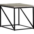 thumbnail image 2 of Grey Square Coffee & End Table, Metal And , Versatile For Any Room, 200 Lbs Capacity Living Room Industrial Flair, Construction, Capacity, 23.6" H, 2 of 2