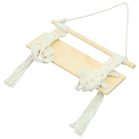 TEHAUX  Macrame Hanging Shelf Floating Shelves for Plants Wall Holder