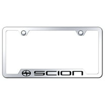 Toyota Scion Laser Etched Logo Cut-Out License Plate Frame (Chrome)