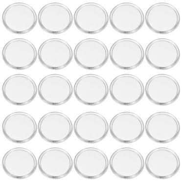 Uxcell 55 Pcs Discbound Expansion Discs, Clear Round Shape, 1-1/2" OD and 0.2" Thick
