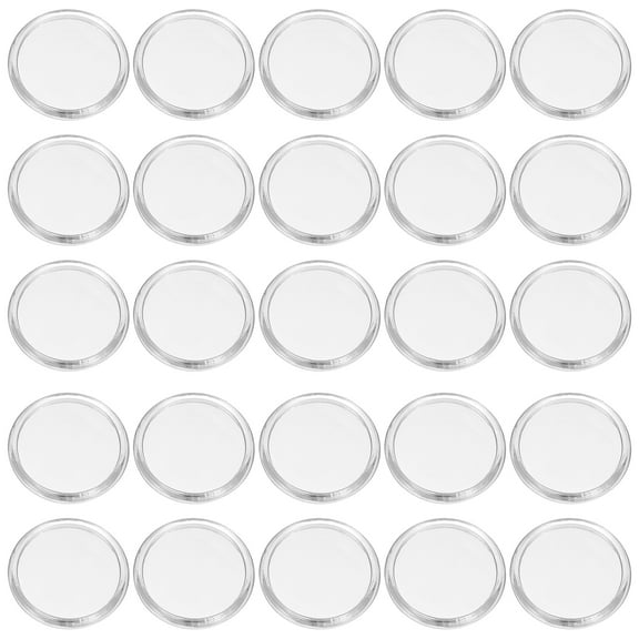 Uxcell 55 Pcs Discbound Expansion Discs, Clear Round Shape, 1-1/2" OD and 0.2" Thick