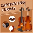 thumbnail image 4 of Kit de Violín Acústico Ktaxon 3/4 con Estuche, Arco y Colofonia, 4 of 7