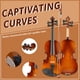 thumbnail image 4 of Kit de Violín Acústico Ktaxon 3/4 con Estuche, Arco y Colofonia, 4 of 7