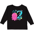 thumbnail image 3 of Inktastic I'm Two- Cute Octopus Birthday Boys or Girls Long Sleeve Toddler T-Shirt, 3 of 5
