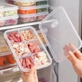 thumbnail image 2 of 6-Compartment Food Storage Box - 790ml Each, 4-Compartment 720ml, PP Material, Refrigerator Organization, Stackable Design, Clear View, Leak-Proof Cover, 2 of 10