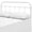 White, variant on Mod Uptown Modern Farmhouse Metal Headboard, Queen, Brown