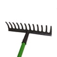 thumbnail image 3 of Garden Border Fork Spade Rake Soil Gardeners Carbon Steel PVC Handles Strong, 3 of 7