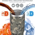 thumbnail image 6 of Camouflage 30oz Handheld Travel Tumbler with Handle – Double Wall Stainless Steel Insulated Cup, Flip Straw Lid, Leak-Proof & BPA-Free for Hot and Cold Drinks – Durable Coffee & Juice Mug White, 6 of 6