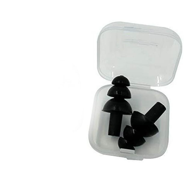 Tapones para los oídos de natación de silicona, 6 pares, cómodos, impermeables, tapones para los oídos, estuche para ducha de natación Xemadio WMZL-453-1