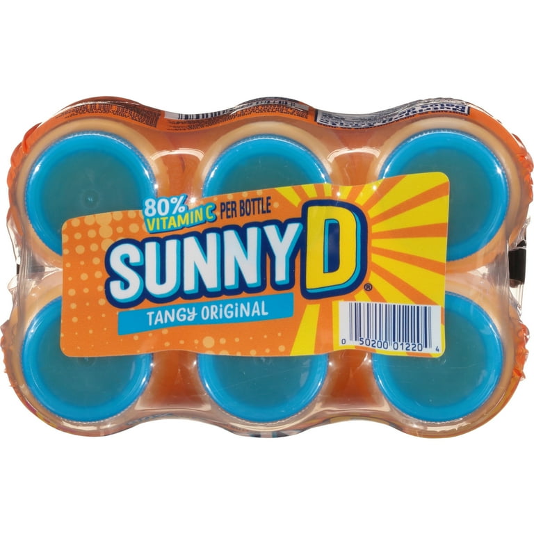 SUNNYD Original Orange Juice Drink, Tangy Flavor, 6 Count
