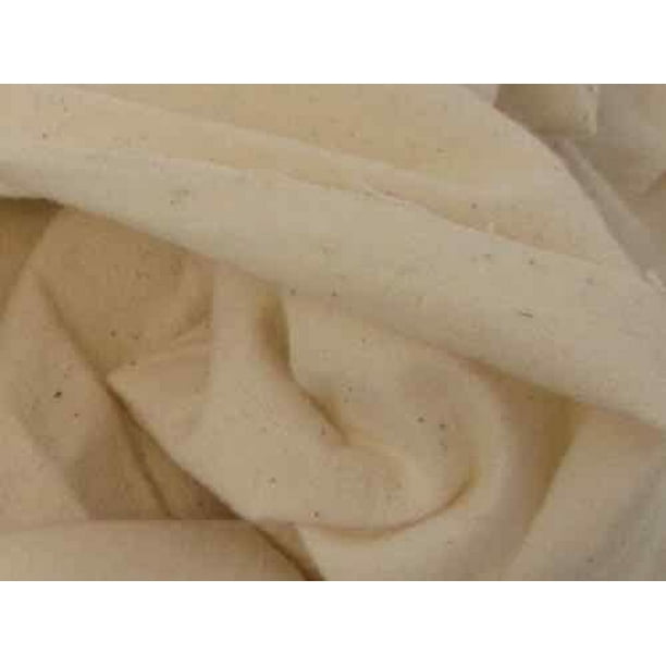 Organic Cotton Heavyweight Flannel Fabric Natural By the Yard