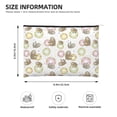 thumbnail image 3 of Cauagu Donut Sloth for Tyvek Makeup Bag,Reusable Travel Cosmetic Bag Women Organizer Toiletry Bag Birthday,Gifts for Women Girlfriend Mom Teacher 6.5’’*8.9’’, 3 of 7