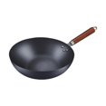 thumbnail image 1 of Pan con la de frito de hierro fundido Wok sin recubrimiento Freedphera Bottom Fry Fry Sáute Pan para comida Freing Stewing Meat Sin tapa, 1 of 8