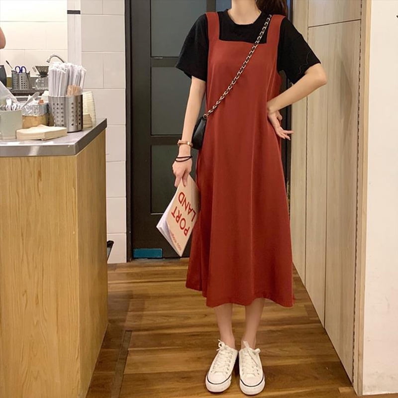 long overall dress