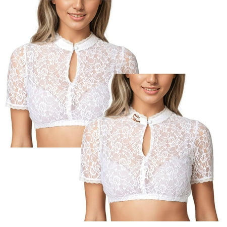 Kcodviy 2Pcs Women 1Pc Underwire Lingerie Leather Tube Top Lace Vest Women S Elegant Summer Crop Tops For Women Dirndl Blouse Black Dirndl Tube Top Crop Top Blouse Lace Blouse For Oktoberfes