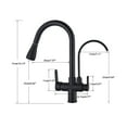 thumbnail image 5 of Purified Kitchen Faucet 360 Degree Rotation Purification Deck Mounted Filtered Water Sink Hot Cold Water Mixer Tap, 5 of 18