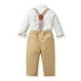 thumbnail image 5 of TAIAOJING Kid Toddler Boy Clothes Outfit Toddler Boys Long Sleeve Shirt Tops Pants With Tie Child Kids Gentleman Outfits Party Dress For 18-24 Months, 5 of 5