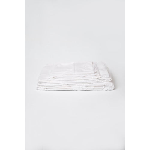 4-Piece White Brushed Microfiber Full Hypoallergenic Sheet Set
