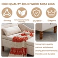 thumbnail image 6 of LEHZROAJ Velvet Chaise Lounge Indoor with Storage, Tufted Lounger Chair with Support Pillow, Long Sleeper Sofa for Bedroom, Living Room, Beige, 6 of 11