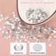 thumbnail image 5 of Uxcell 1600Pcs SS16 Redondo Flatback Cristal 3.8-4.0mm Piedras de strass Claro, 5 of 7